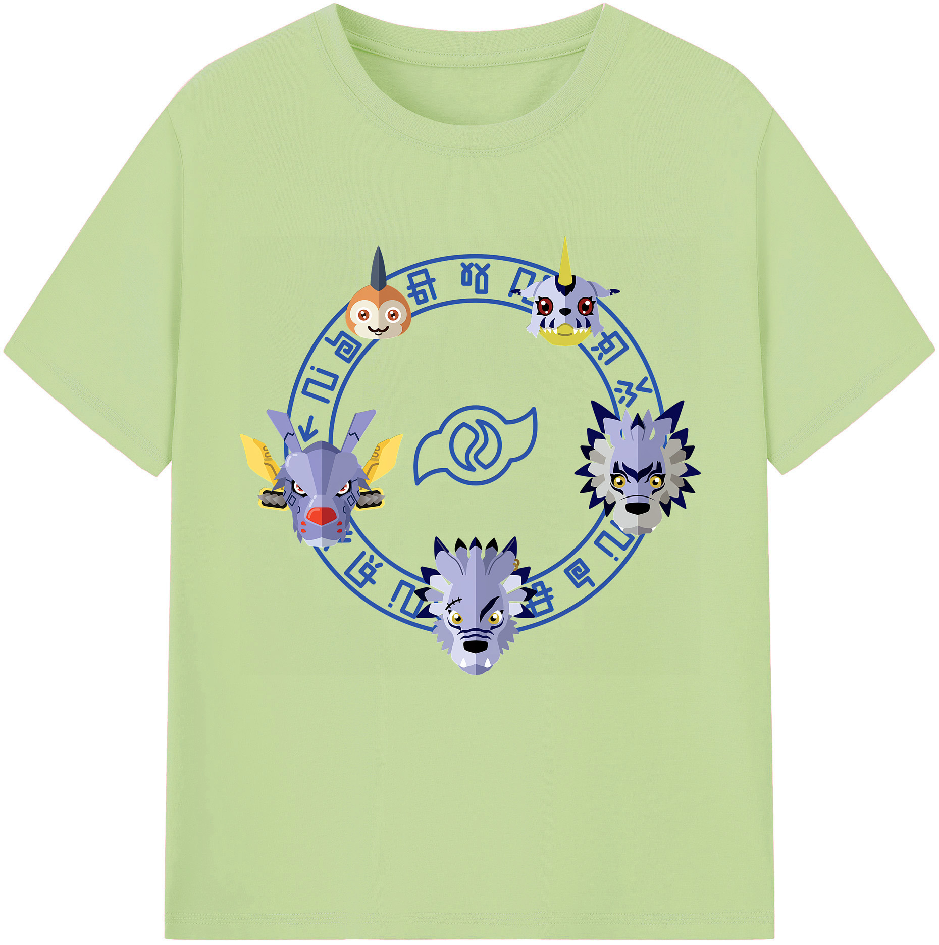 （画像用） Digimon デジタルモンスター/デジモン 綿100％半袖Tシャツ（フロントプリント）
